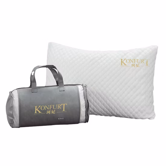 Almohada de espuma viscoelástica de gel con funda refrescante de seda helada