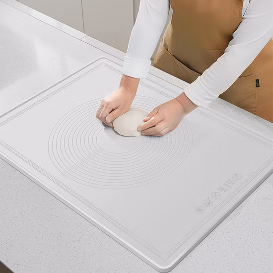 Alfombrilla de silicona para hornear y enrollar, juego de 3 hojas de alfombrilla de silicona para hornear