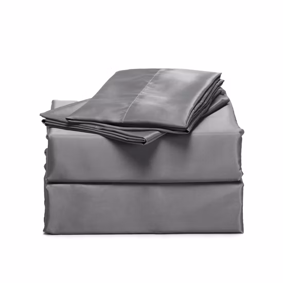 Juego de sábanas de seda de 19 momme con fundas de almohada con cremallera