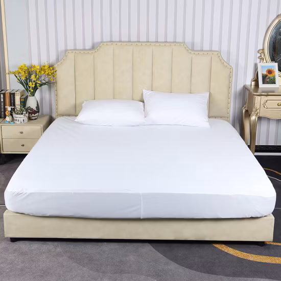 El telar jacquar de enfriamiento de bambú impermeable cubrió el protector del cojín del colchón de la prueba de las chinches